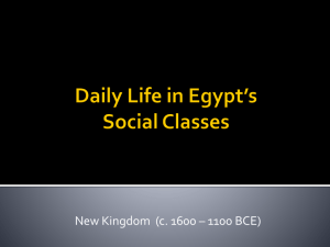 Daily Life in Egypt*s Social Classes