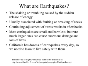 Earthquake Basics