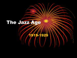 The Jazz Age Part I