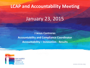 LCAP & Accountability Support PowerPoint Presentation
