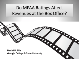 Do MPAA Ratings Affect Revenues?