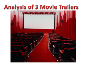 Analysis of 3 Movie Trailers