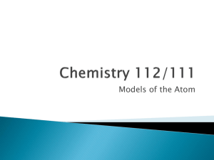 Chemistry 112/111