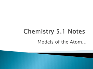Chemistry 5.1 Notes