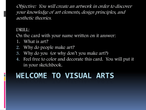 You will create an artwork in order to discover