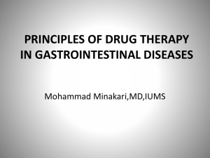 principles of drug therapy in gastrointestinal diseases