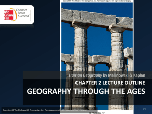 CHAPTER 2: Geography Through the Ages