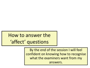 Getting the levelled questions right