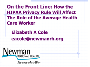How HIPAA Will Affect Daily Operations