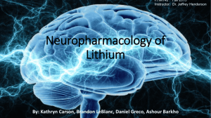 Lithium pharmacology