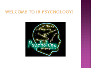 Welcome to IB Psychology!