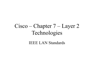 Cisco – Chapter 7 – Layer 2 Technologies