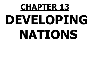 signs of the times for developing nations