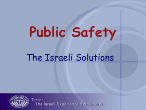 Presentation on Israel's Security Industry