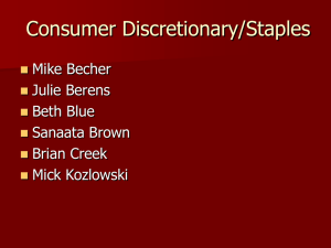 Consumer Discretionary/Staples