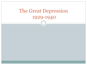 The Great Depression 1929-1940