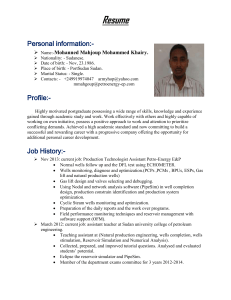 Resume Personal information - Sudan University of Science and
