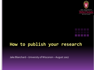 How to publish your research - MRSEC Education | University of