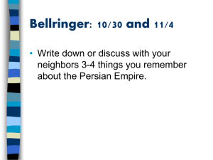 Bellringer: 10/30 and 11/4