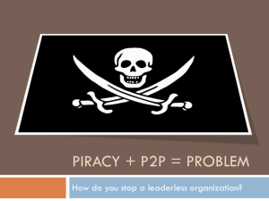 Piracy + P2P = problem