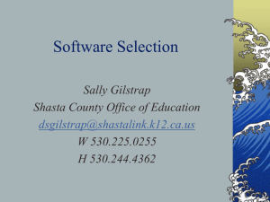 Selecting Software - Teaching with Technology Home Page