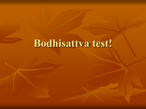 Bodhisattva test! - The Ecclesbourne School Online