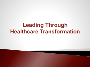 Leading Transformation through Function, Process & Leadership