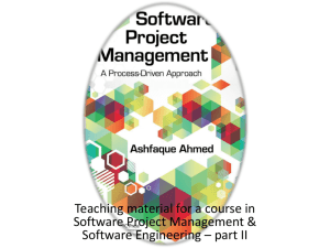 Software Project Management: A Process Driven Approach