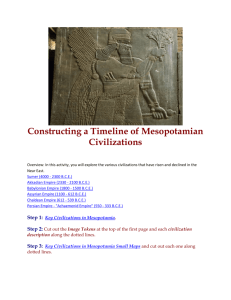 Constructing a Timeline of Mesopotamian Civilizations