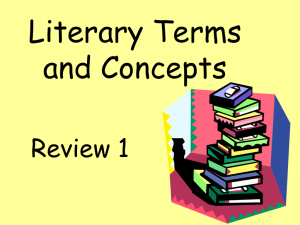 Literary Terms and Concepts