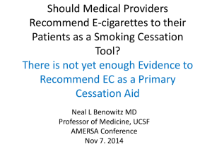 Should Medical Providers Recommend E