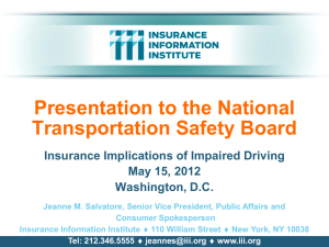 Impaired Driving and Insurance - Insurance Information Institute