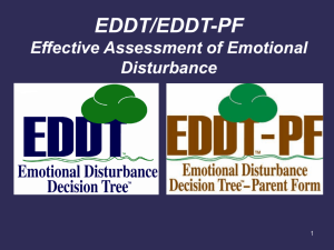 Emotional Disturbance Decision Tree