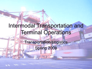 Intermodal Transportation and Terminal Operations