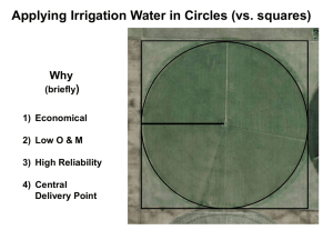 Center Pivot Irrigation System Design