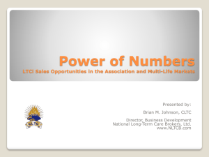 Power of Numbers - Corporation for Long