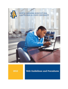 NC A&T Web Guidelines & Procedures