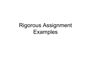 Rigor Practice Examples