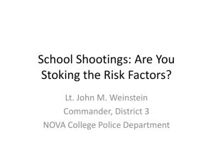 faculty and active shooter risk factors