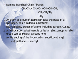 Branched-Chain Alkanes