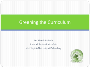 Greening the Technical Curriculum: Strategies for Creating