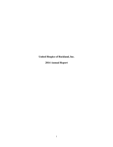 Table Of Contents - United Hospice of Rockland