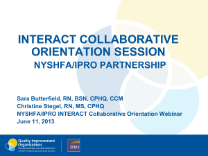 INTERACT Collaborative Orientation Presentation