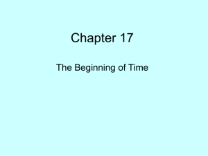 Chapter17- The Beginning of Time