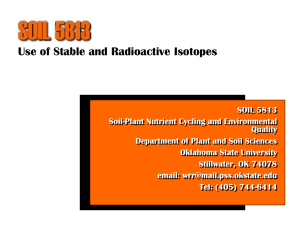 10. Radioisotopes - SOIL 5813