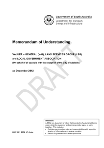 1. The Memorandum of Understanding (MOU)