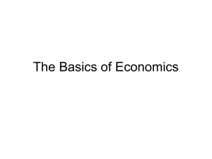 The Basics of Economics