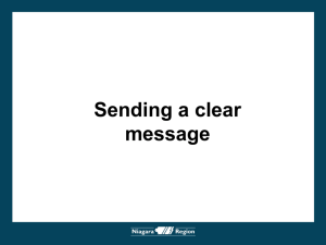 Sending a Clear Message