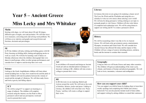 Year 5 – Ancient Greece