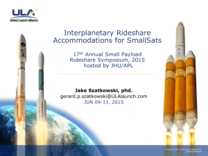15'06-09,Rideshare SmallSat presentation